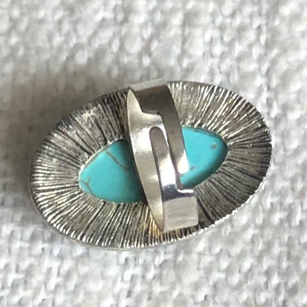 Adjustable Turquoise Ring - image 3